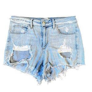 Guess Light Wash Distressed Cut Off Shorts - Size 27